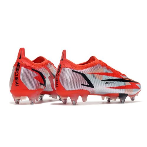 fodboldstøvler Nike Mercurial Vapor 14 Elite SG-Pro CR7 Spark Positivity - Rød Sort Hvid Orange_4.jpg